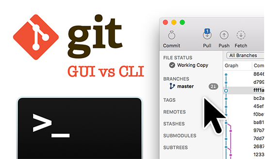 Git GUI cs CLI